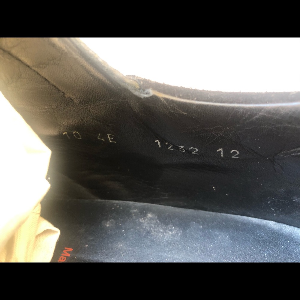 Black leather/suede Prada sneakers - Picture 6 of 8